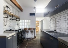 Trendy-gray-cabinets-inside-the-narrow-kitchen-217x155