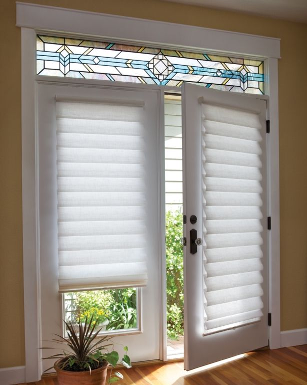 kitchen door window treatments