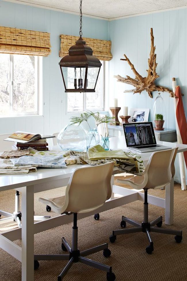 Trendy Home Offices That Are Surprisingly Functional   Home Office Beach 2 