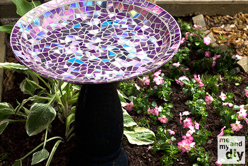 mosaic birdbath 1