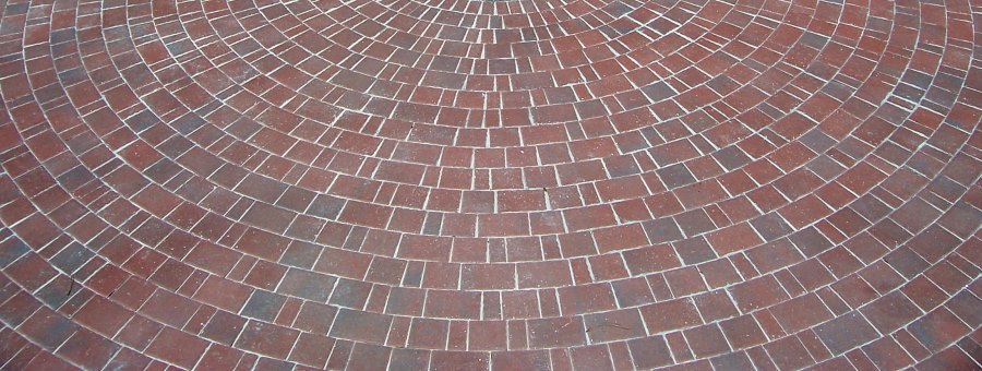 Circular brick design adds style and flair