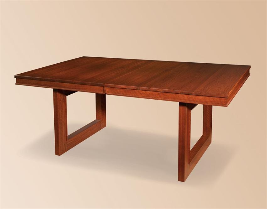 Contemporary wooden trestle table