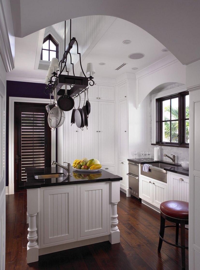 Crisp classic kitchen with beadboard paneling