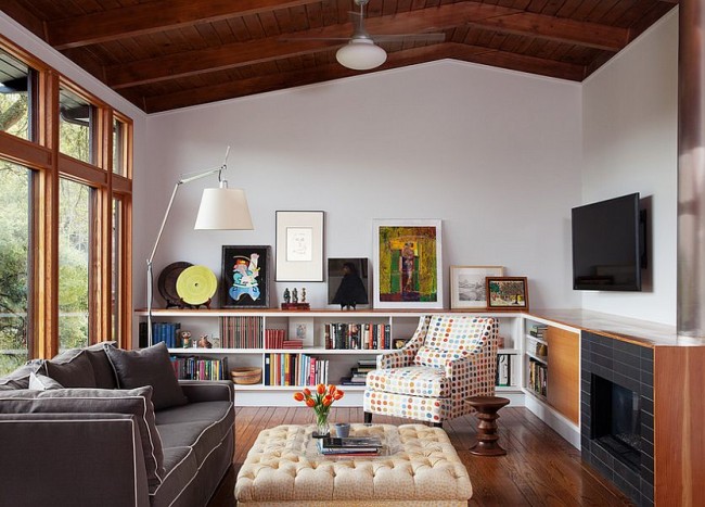 upholstered coffee table living room