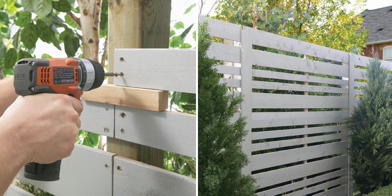 Home Depot privacy fence tutorial