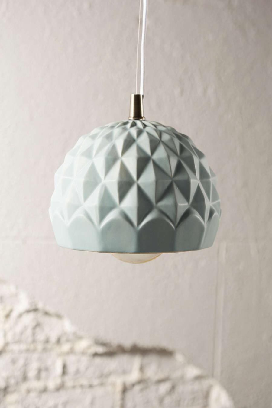 Mint green pendant light from Urban Outfitters