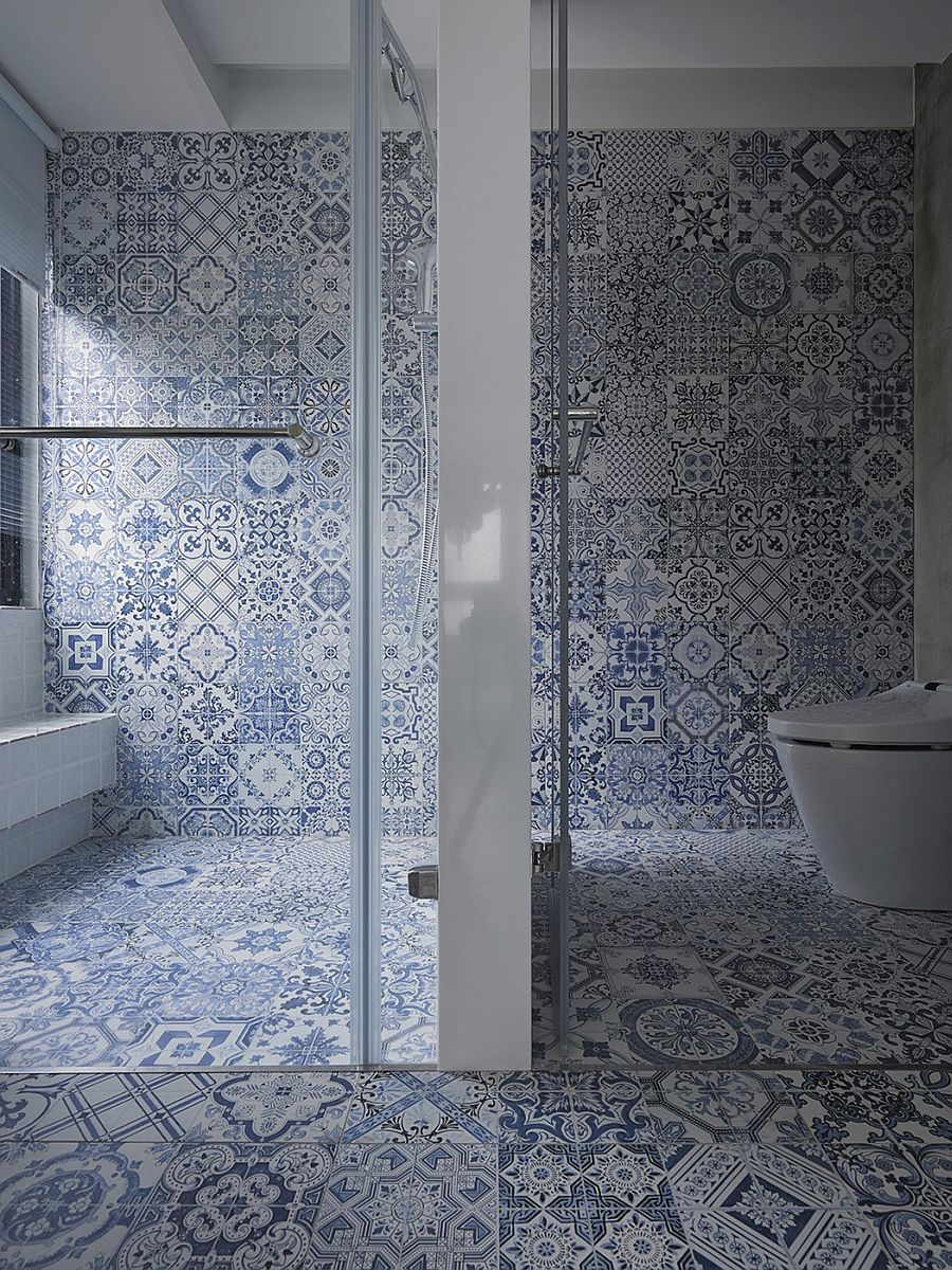 Modern toilet design for those who love plenty of pattern