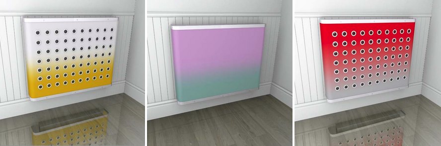 Ombre radiator covers from Couture Cases