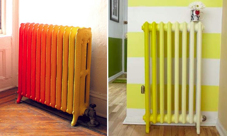 Painted ombre radiators