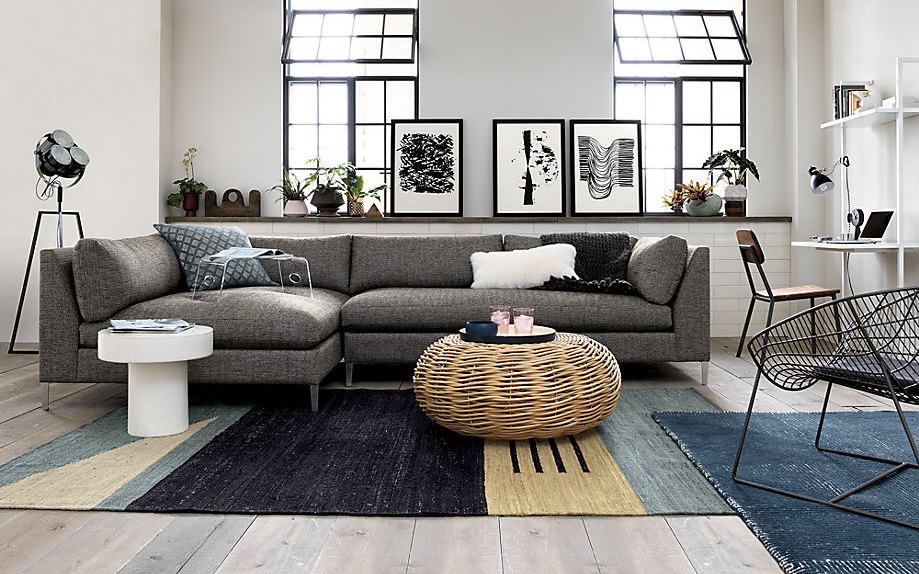 Rattan coffee table from CB2