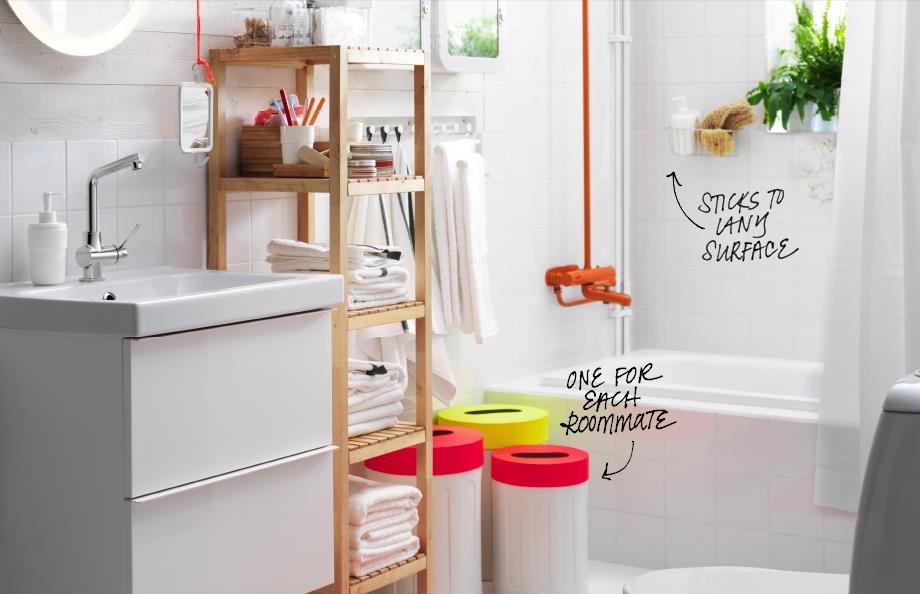 Shared bathroom solutions from IKEA