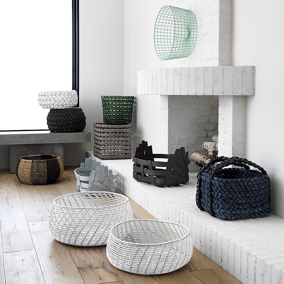 Storage baskets from CB2