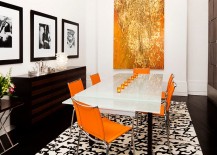 Stunning-use-of-orange-and-gold-in-the-dining-room-217x155