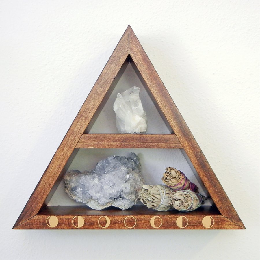 Triangle shelf from Etsy shop O + E Creations