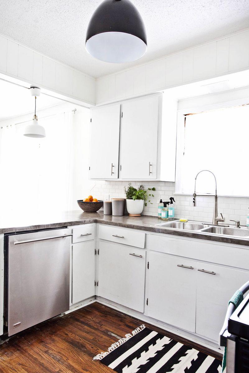 Updated kitchen at the Habitat House of A Beautiful Mess