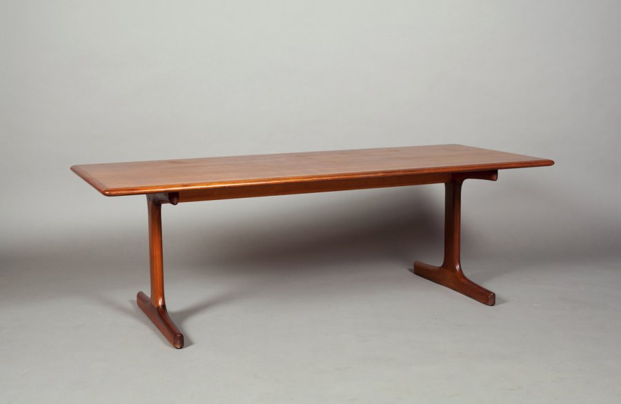 Vintage wooden trestle table from Atomic Threshold
