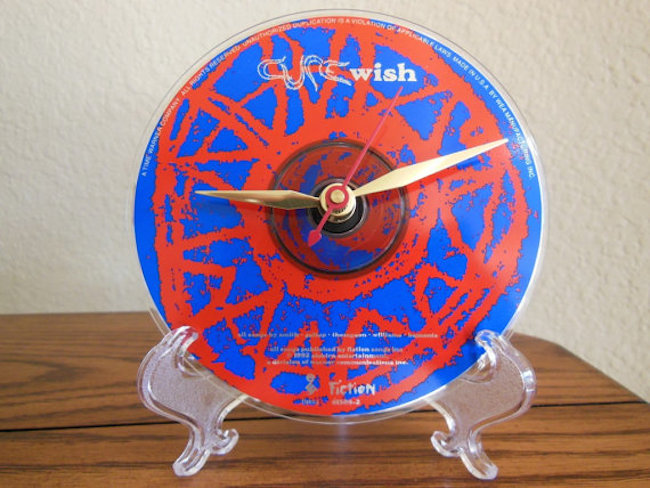 Colorful CD clock for your bedside table
