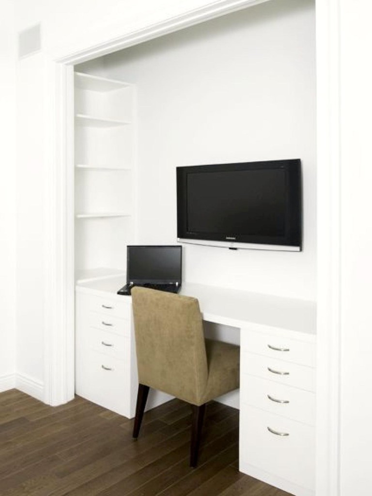 15 Closets Turned into SpaceSaving Office Nooks Decoist