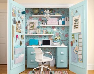 15 Closets Turned into Space-Saving Office Nooks