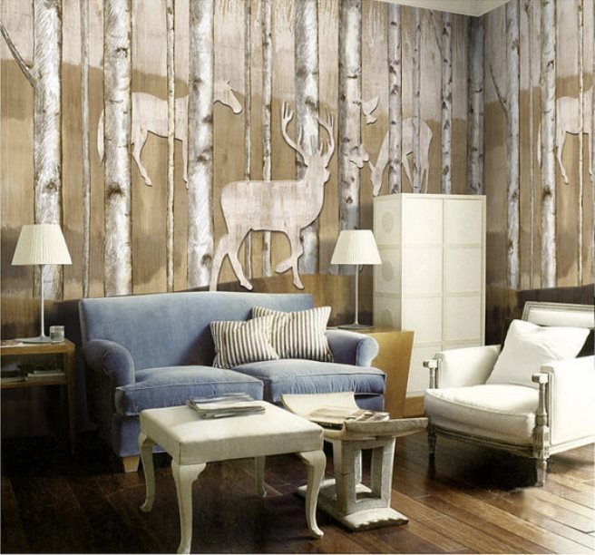 reinder woods mural wallpaper 5