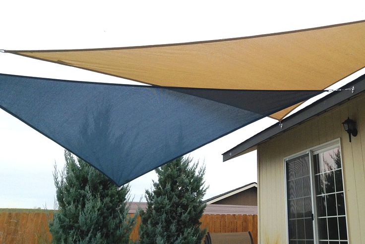 Shade sails are used to create a breezy canopy