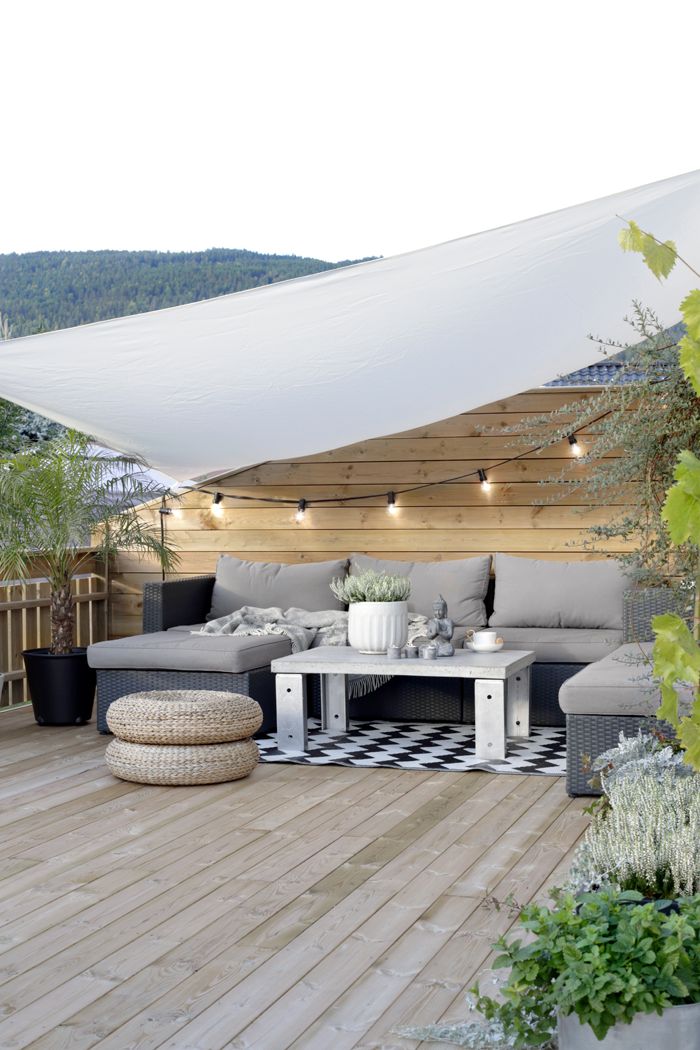 Create temporary outdoor shade with ease using sails