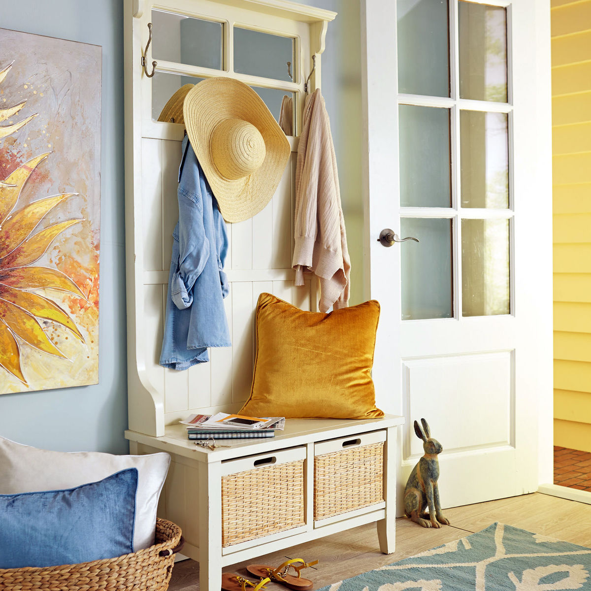 8 Welcoming Entryway Benches That Maximize Storage Space