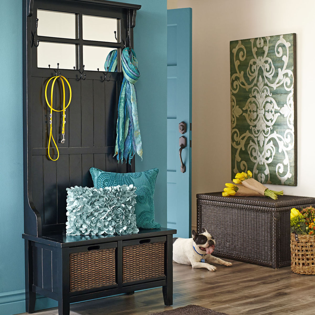 Aubrey Entryway Storage Bench