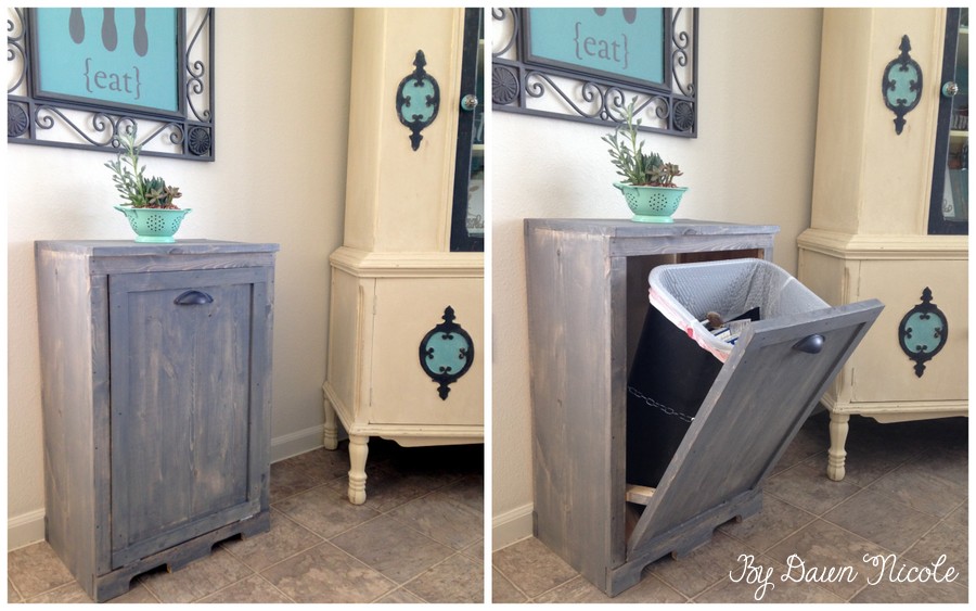 Hidden Kitchen Garbage Cans Design Ideas