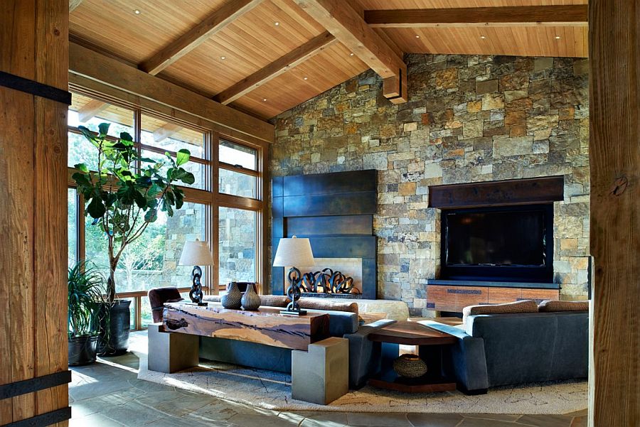 Cabin style meets modern comfort inside the lavish Colorado home