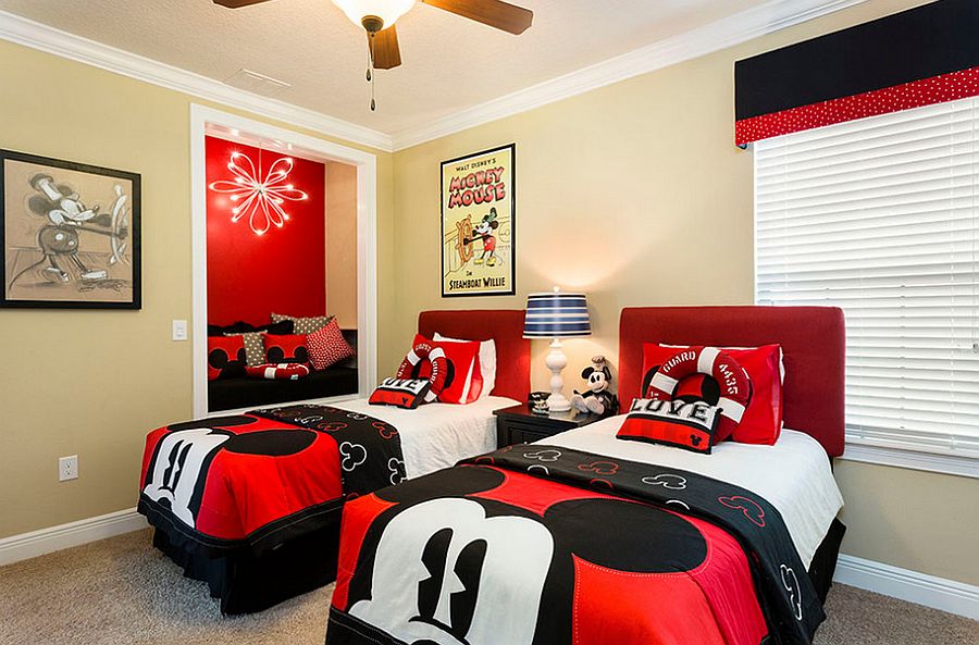 Classic Mickey motifs are as popular as ever in the contemporary kids' bedroom [Design: Florida Furniture Packages]
