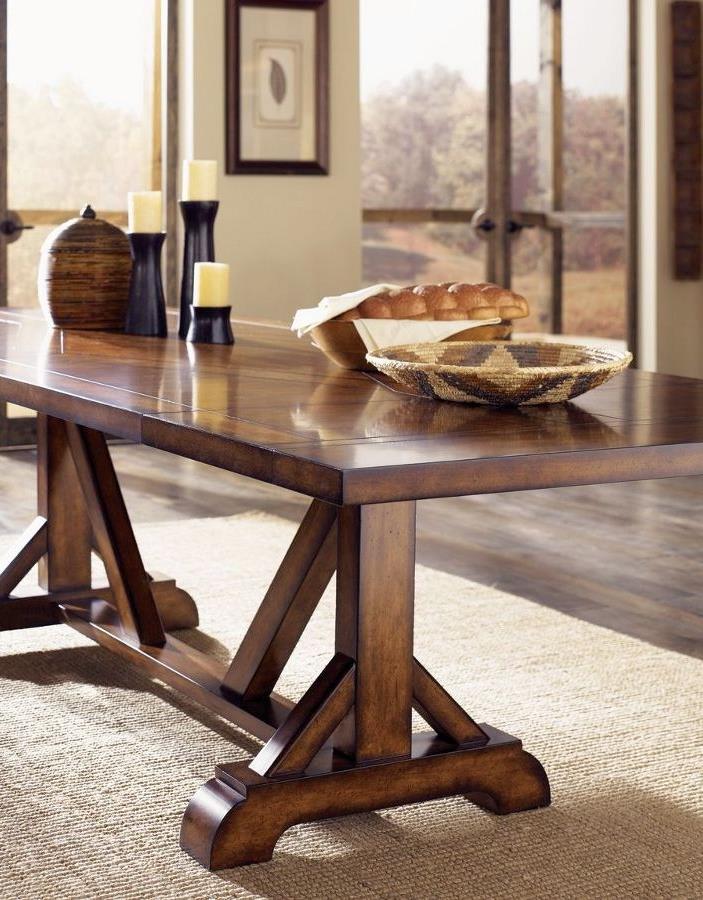 Classic pine trestle table