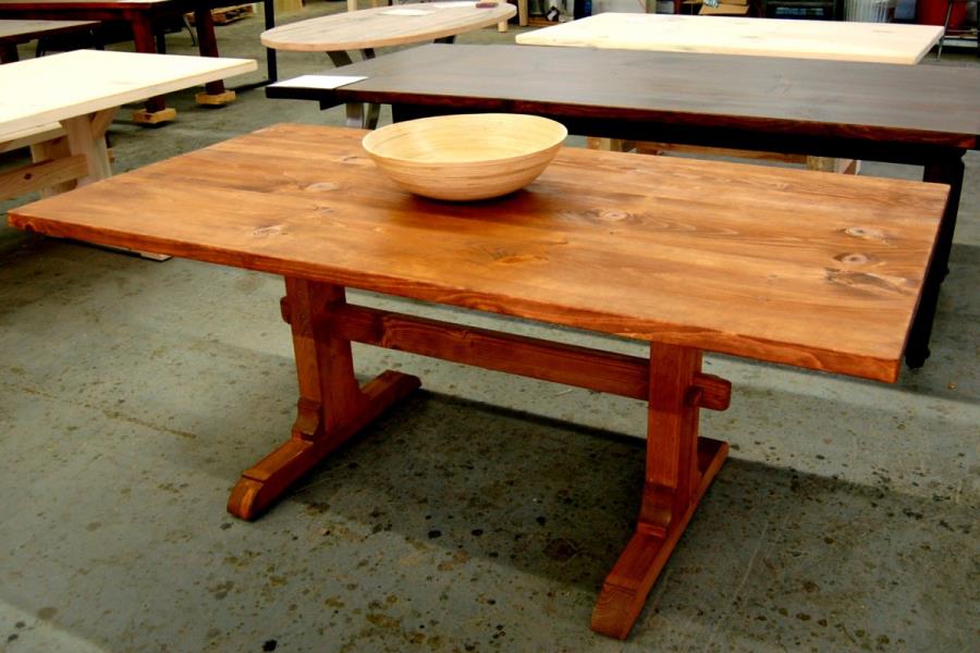 Classic trestle table from Lorimer Workshop