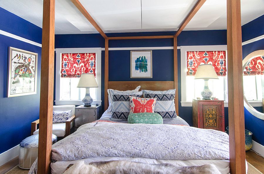 Colorful bedroom with a truly global style [Design: Alex Amend]