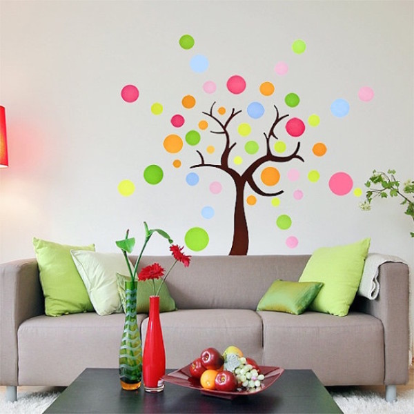 8 Fun and Easy Ways to Use Polka Dot Wall Decals Decoist
