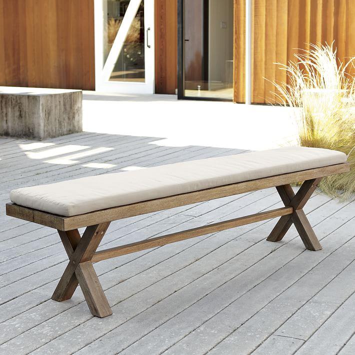 Cushioned bench from West Elm