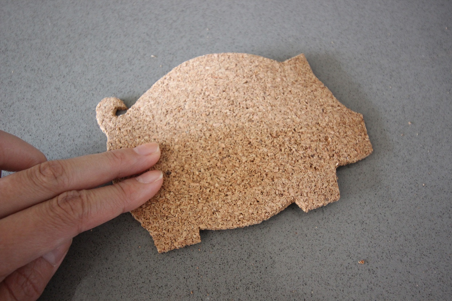 DIY Pig Cork Coaster Tutorial