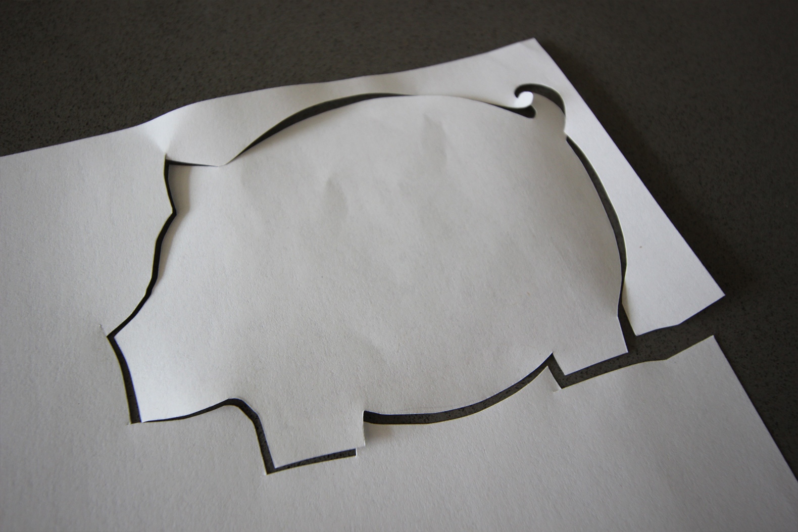 DIY Pig Cork Coasters Pig Shape Cutout