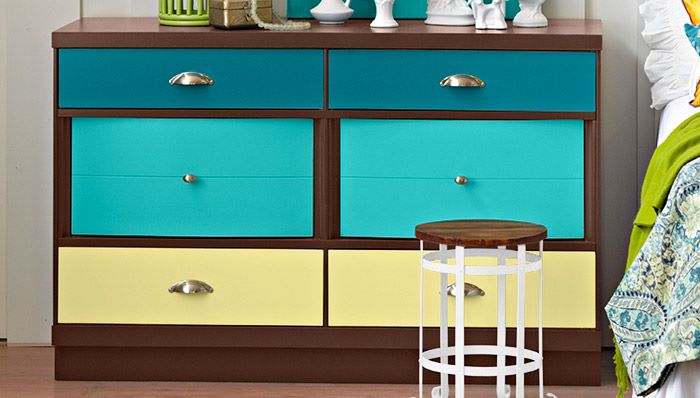 DIY painted dresser from Lowe's