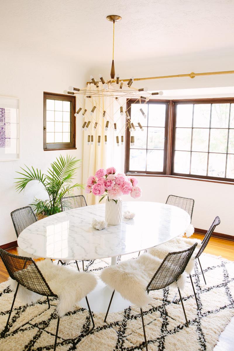 Dining room of A House in the Hills blogger Sarah Yates