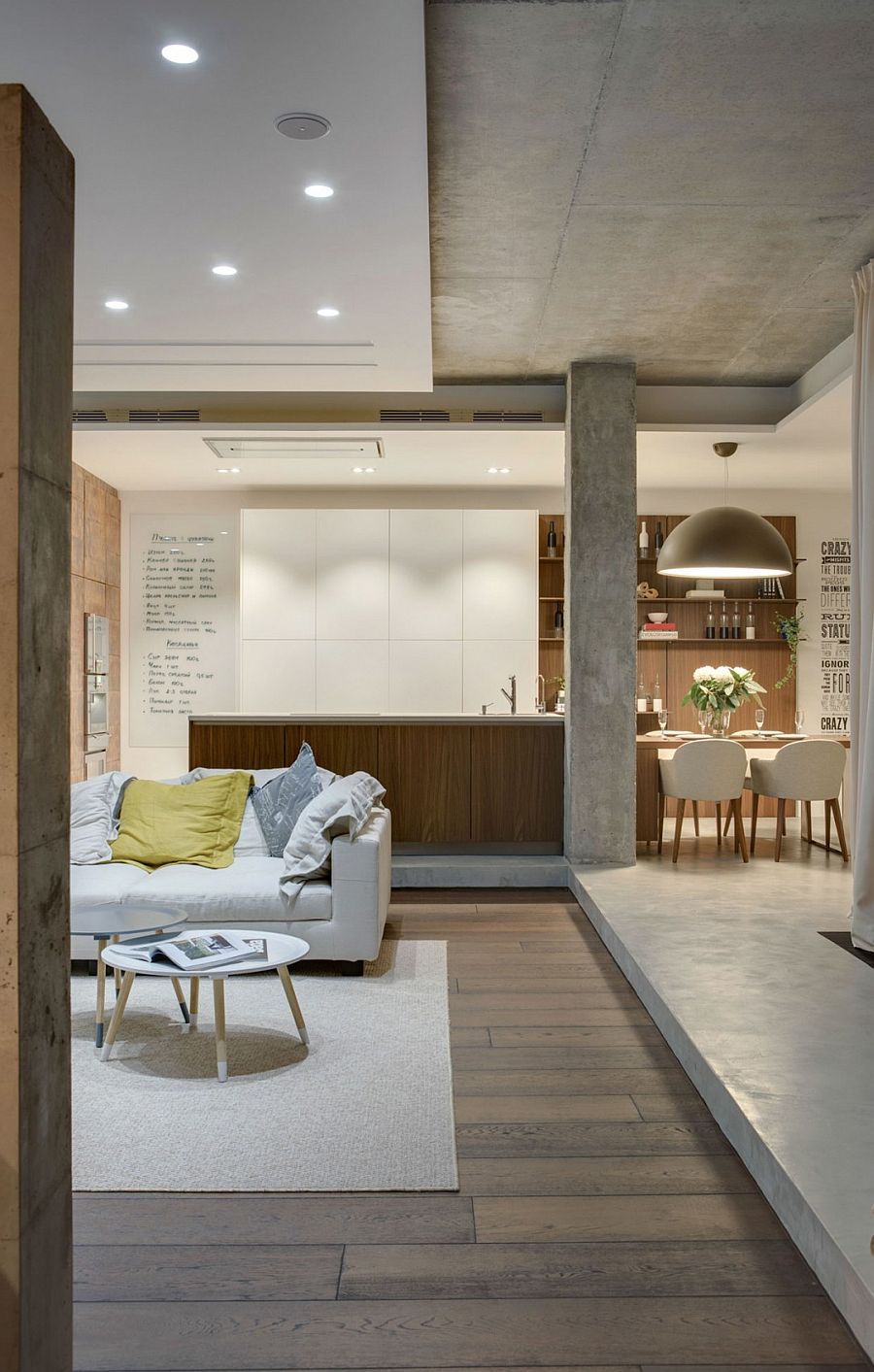 Industrial Chic: Apartment in Odessa Embraces Cozy, Space ...