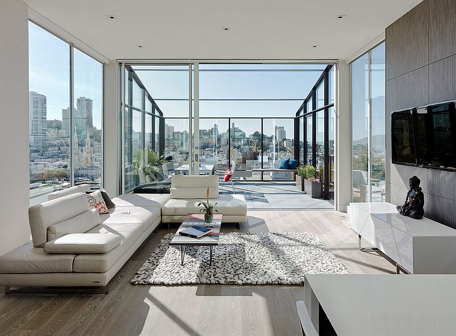 Exquisite modern conservatory in the San Francisco home [Design: Feldman Architecture]