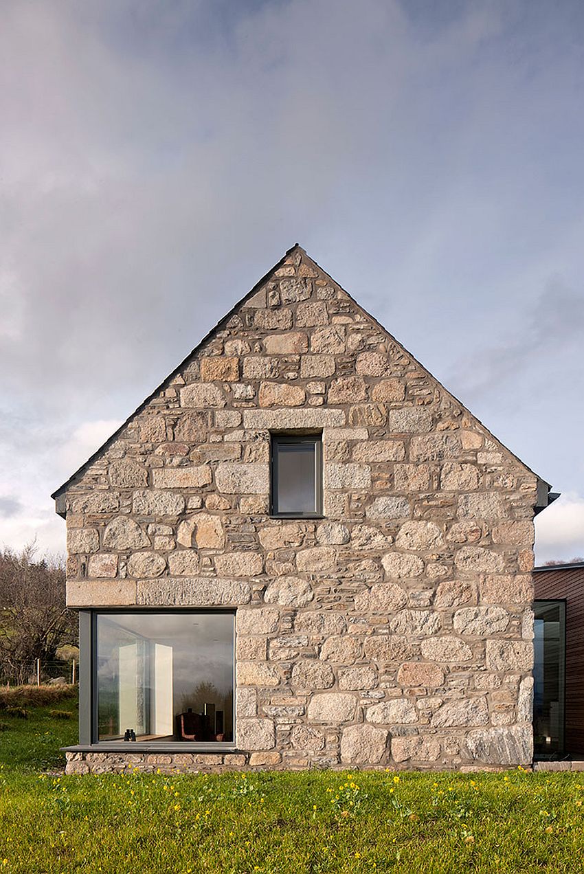 Extreior of the Highlands home in granite and whinstone