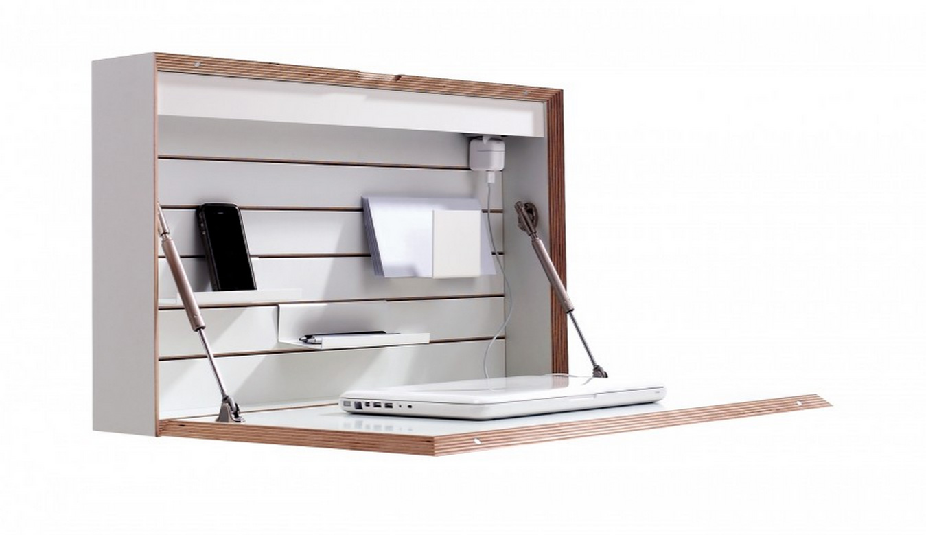 Flatbox Desk with White Finish