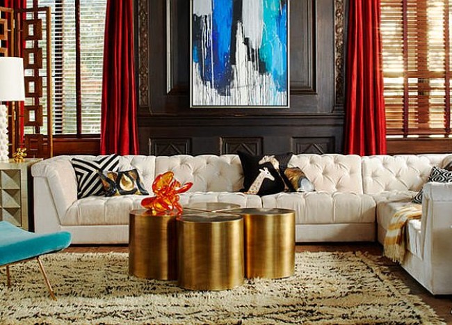 50 Gold Coffee Tables That Add Sparkle To Your Home