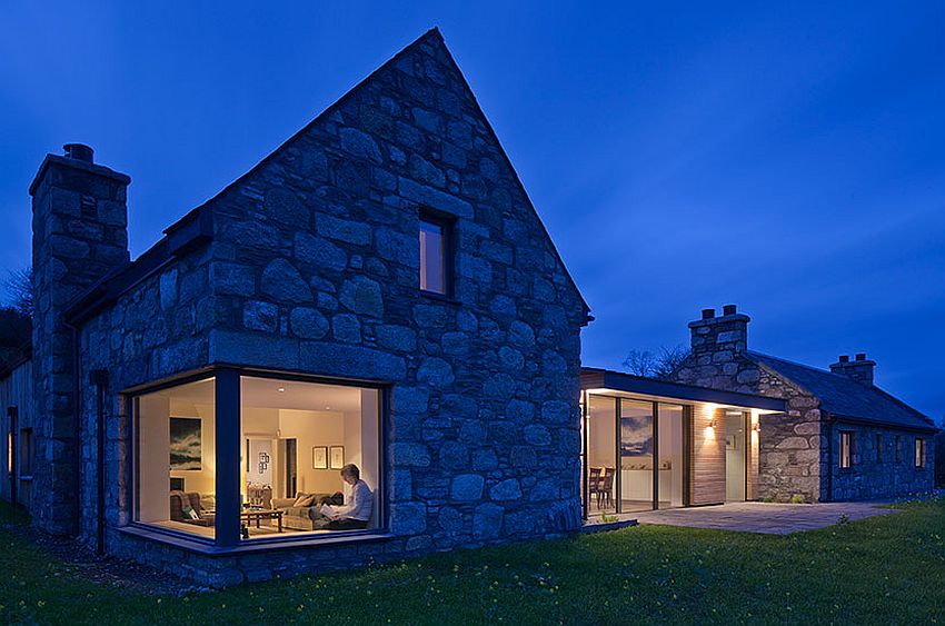 Revitalized Cottage in Stone and Wood Captures the Aura of Scottish