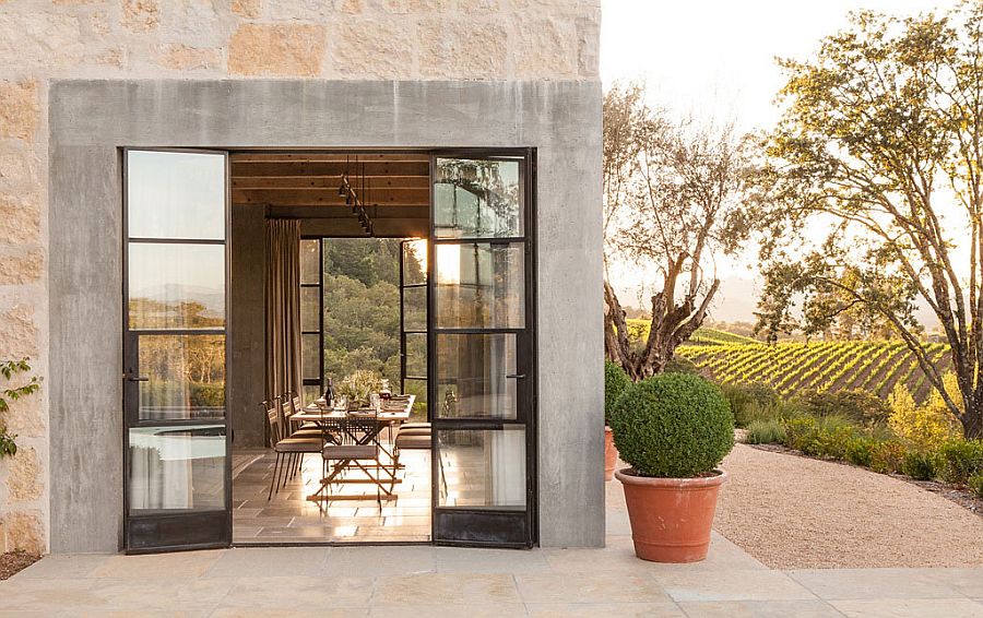 Gorgeous Healdsburg Ranch dining room in Sonoma County by JUTE