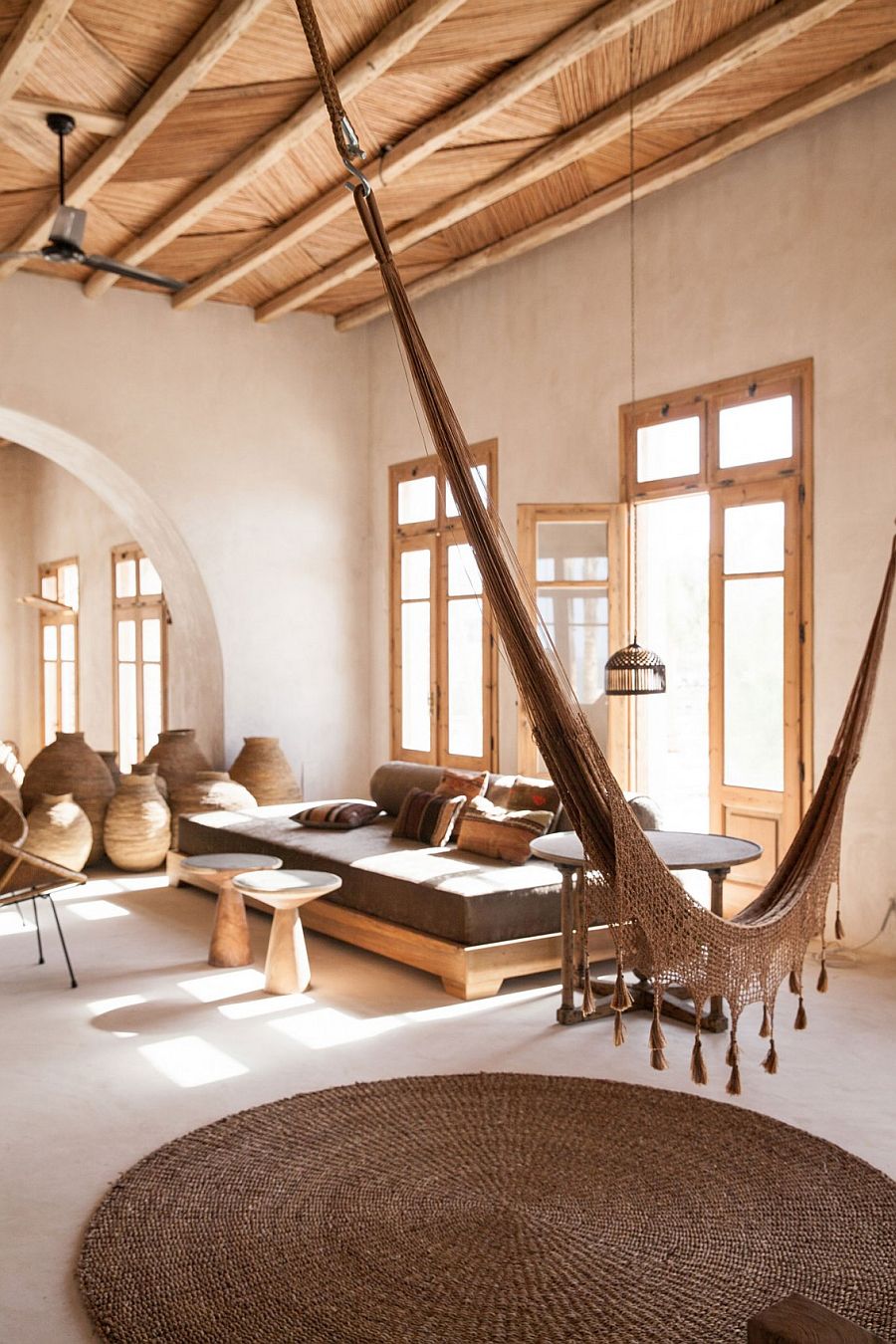 Hammock for the tranquil stone house