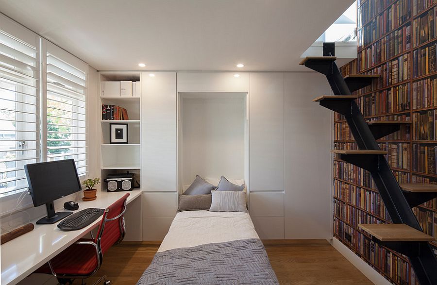 Cool Small Guest Room / Study Ideas with Futuristic Setup