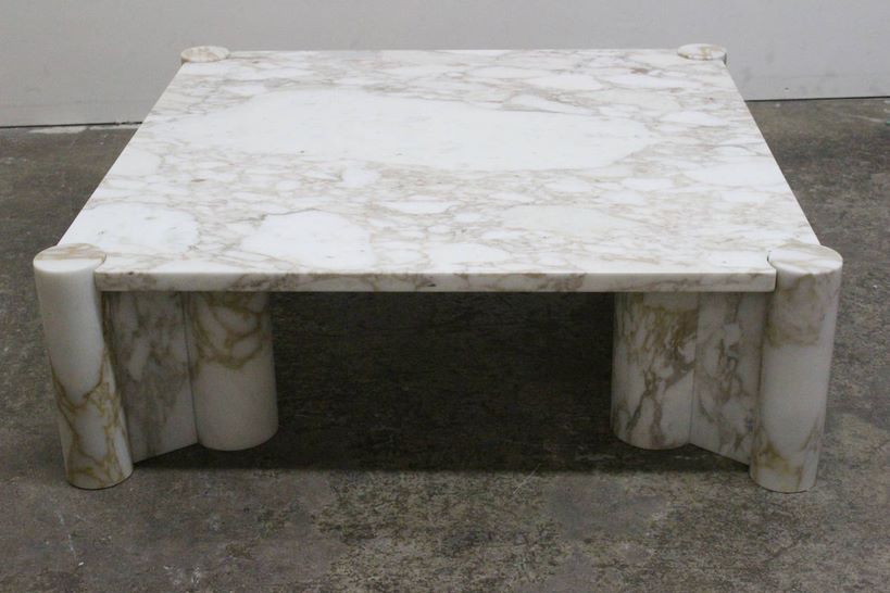 Knoll marble coffee table from 1stdibs